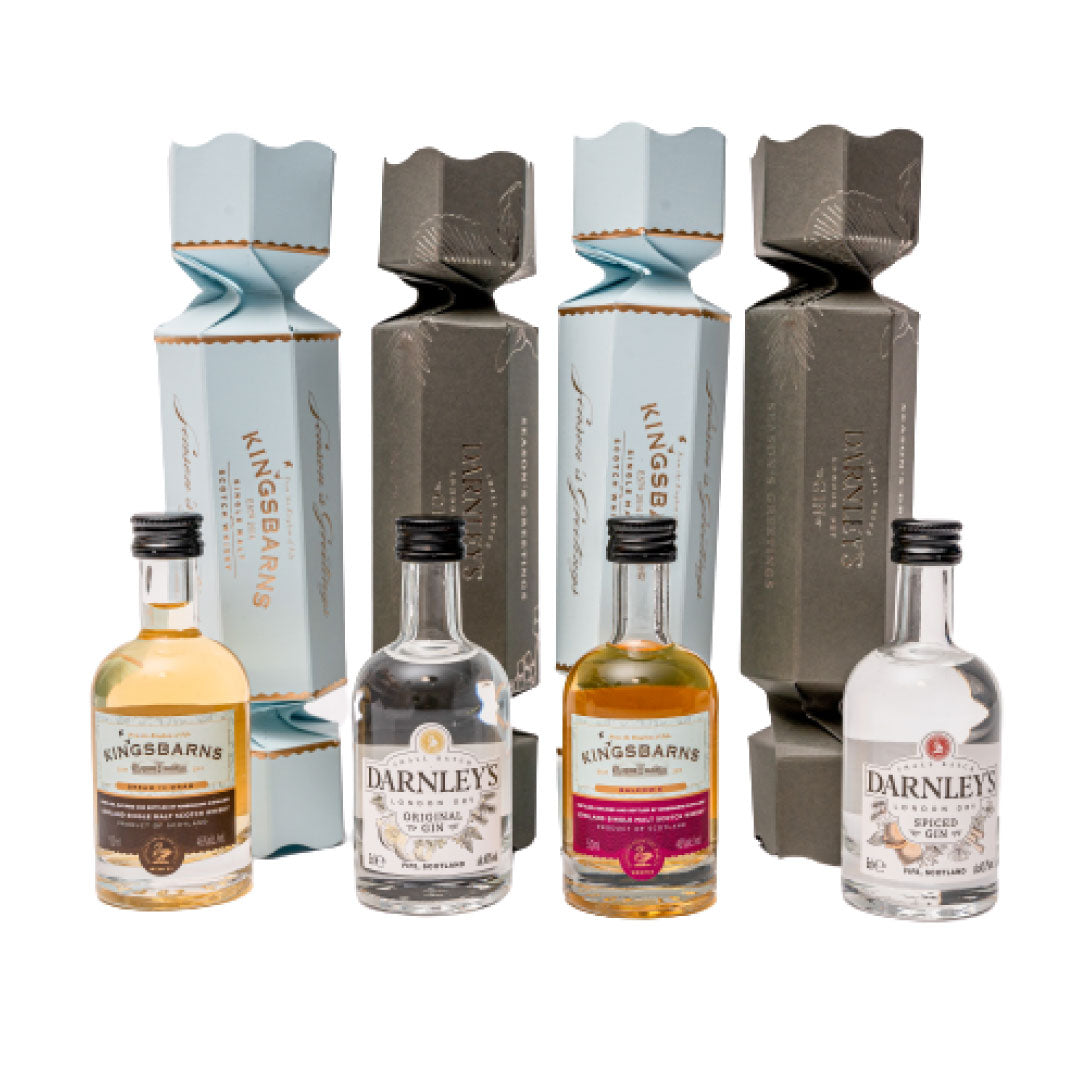 Set of 4 Crackers - Kingsbarns Single Malt and Darnley's Gin